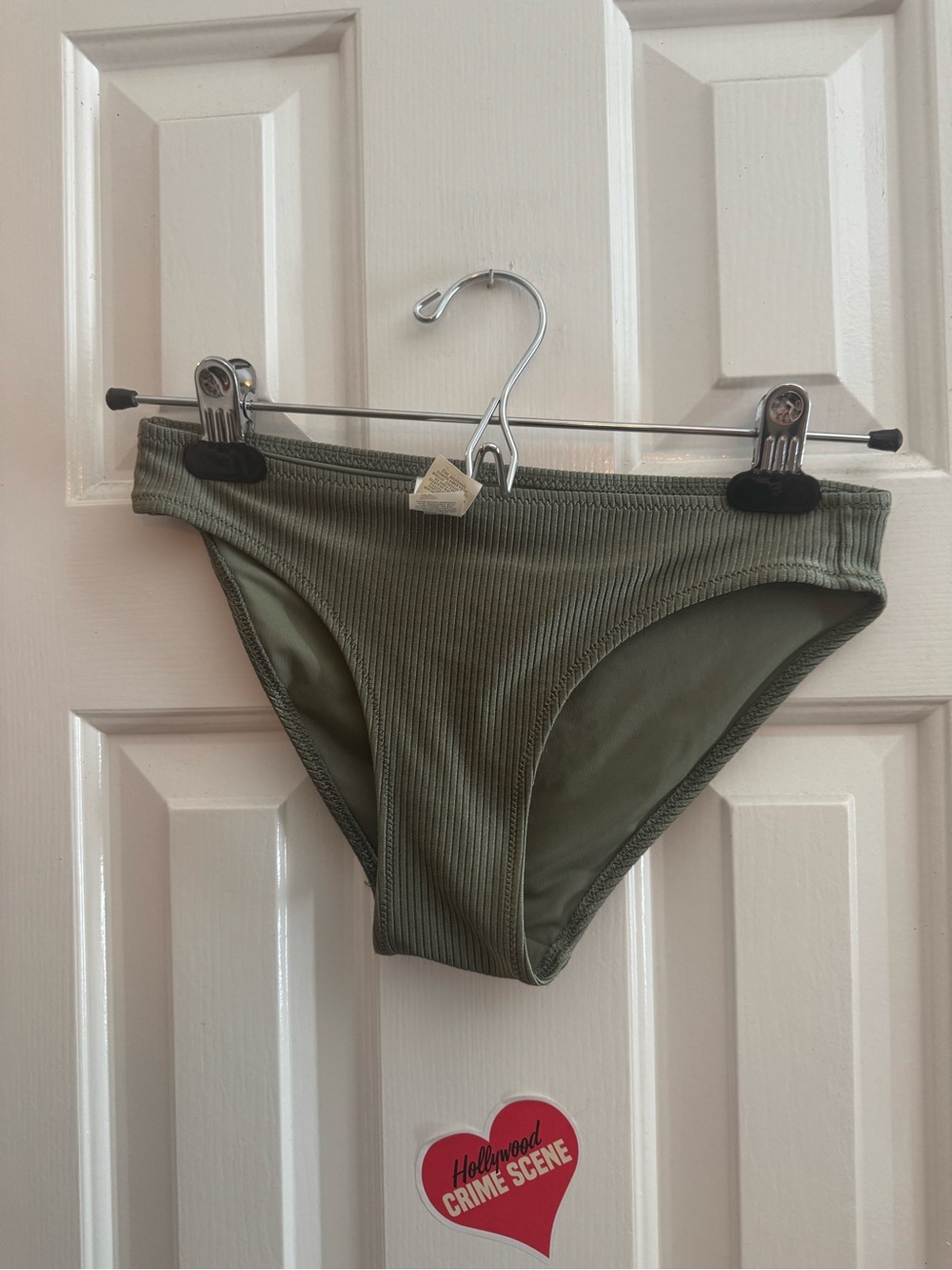 Aerie Ribbed Olive Bikini Bottoms size Xs